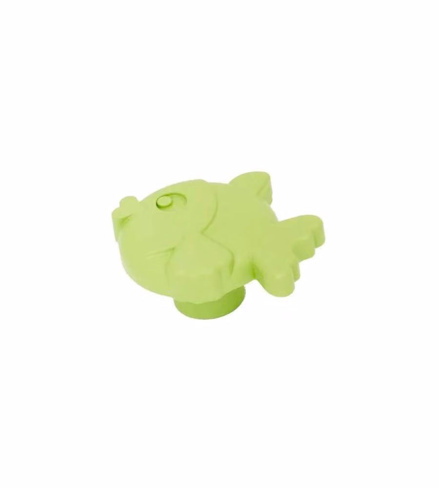 Pomolo Pesce Plastica Verde