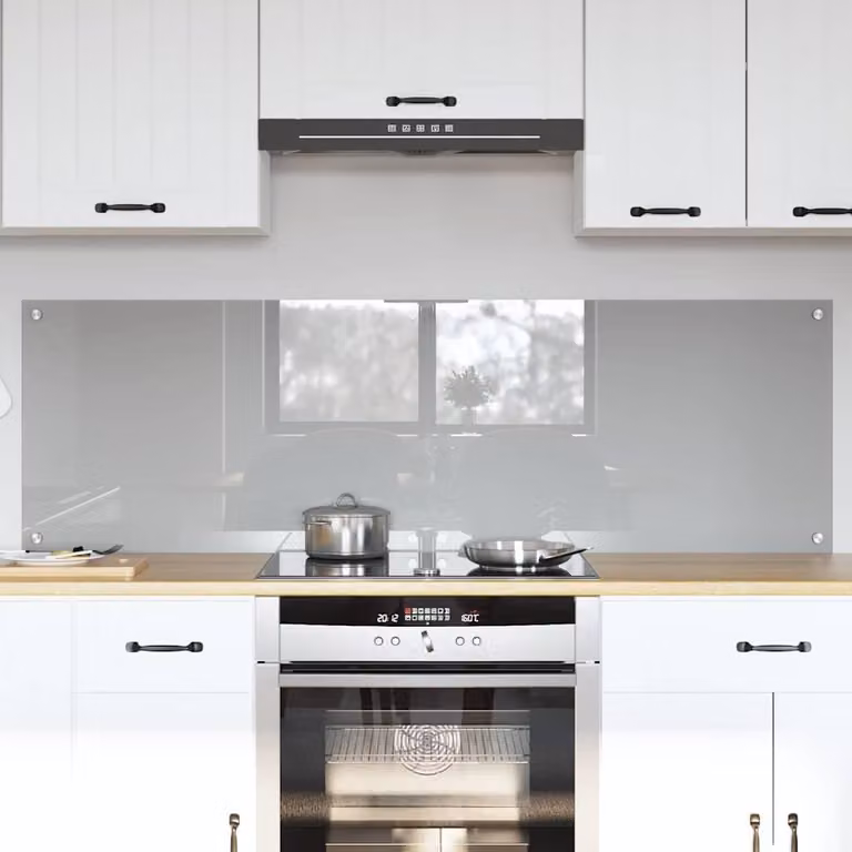 Set di 2 schienali da cucina vidaXL colore grigio chiaro, L 80 cm x P 50 cm