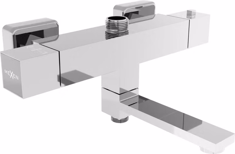 Mexen Cube rubinetteria termostatica per vasca-doccia, cromo - 77910-00