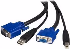 KVM Switch 2in1 VGA e USB Startech.Com Nero SVUSB2N1 6