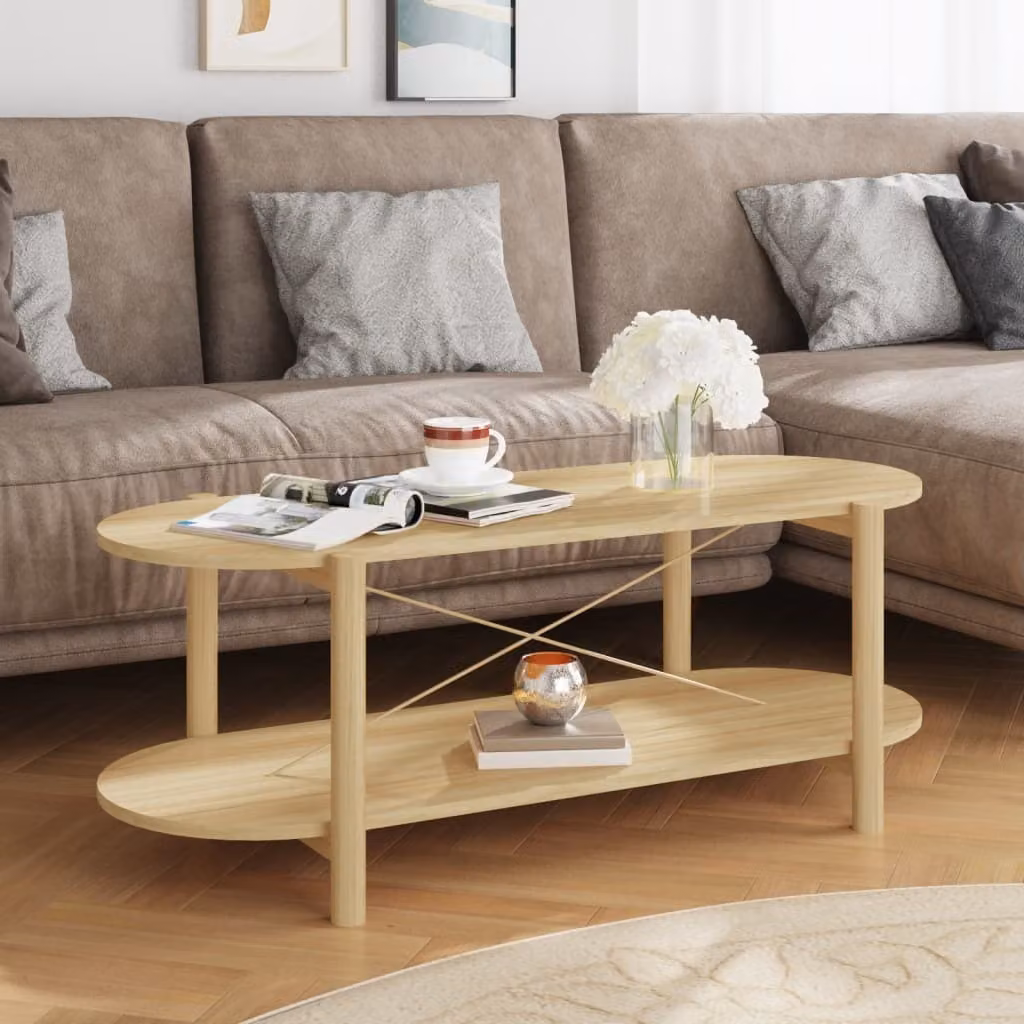 vidaXL Tavolino 110x48x40 cm in legno - Tavolino - Tavoli da caffè - Tavolino - Tavolo da divano