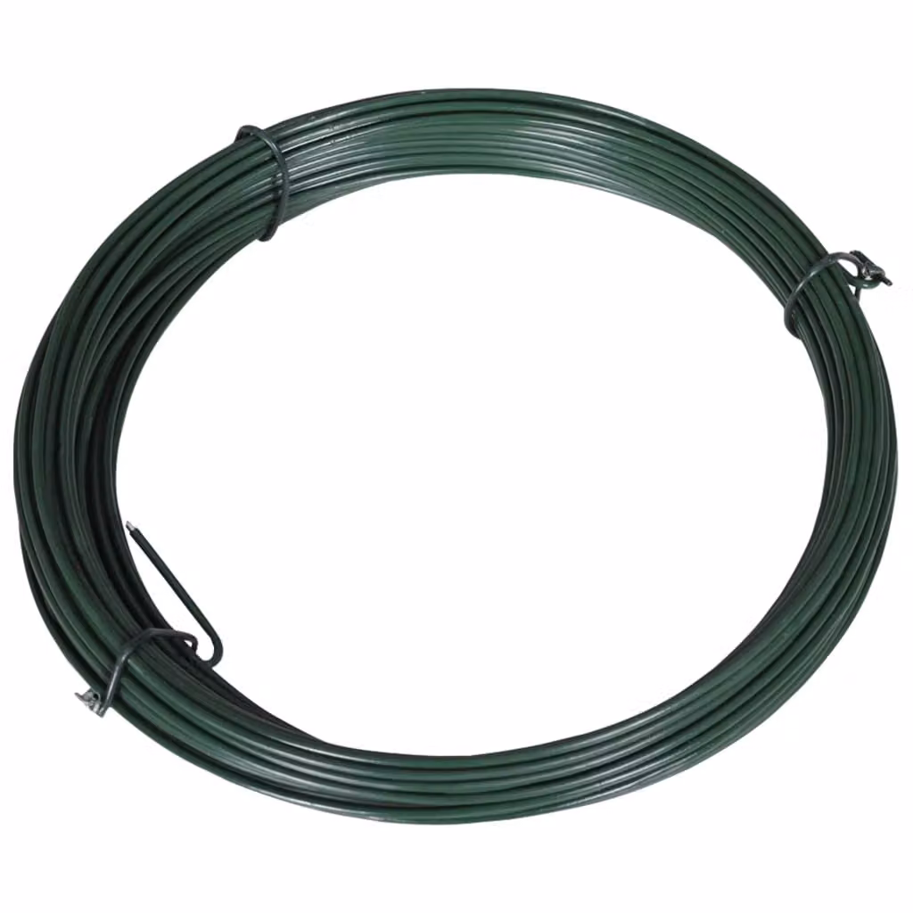 Filo di Legatura per Recinzione 25 m 1,4/2 mm Acciaio Verde