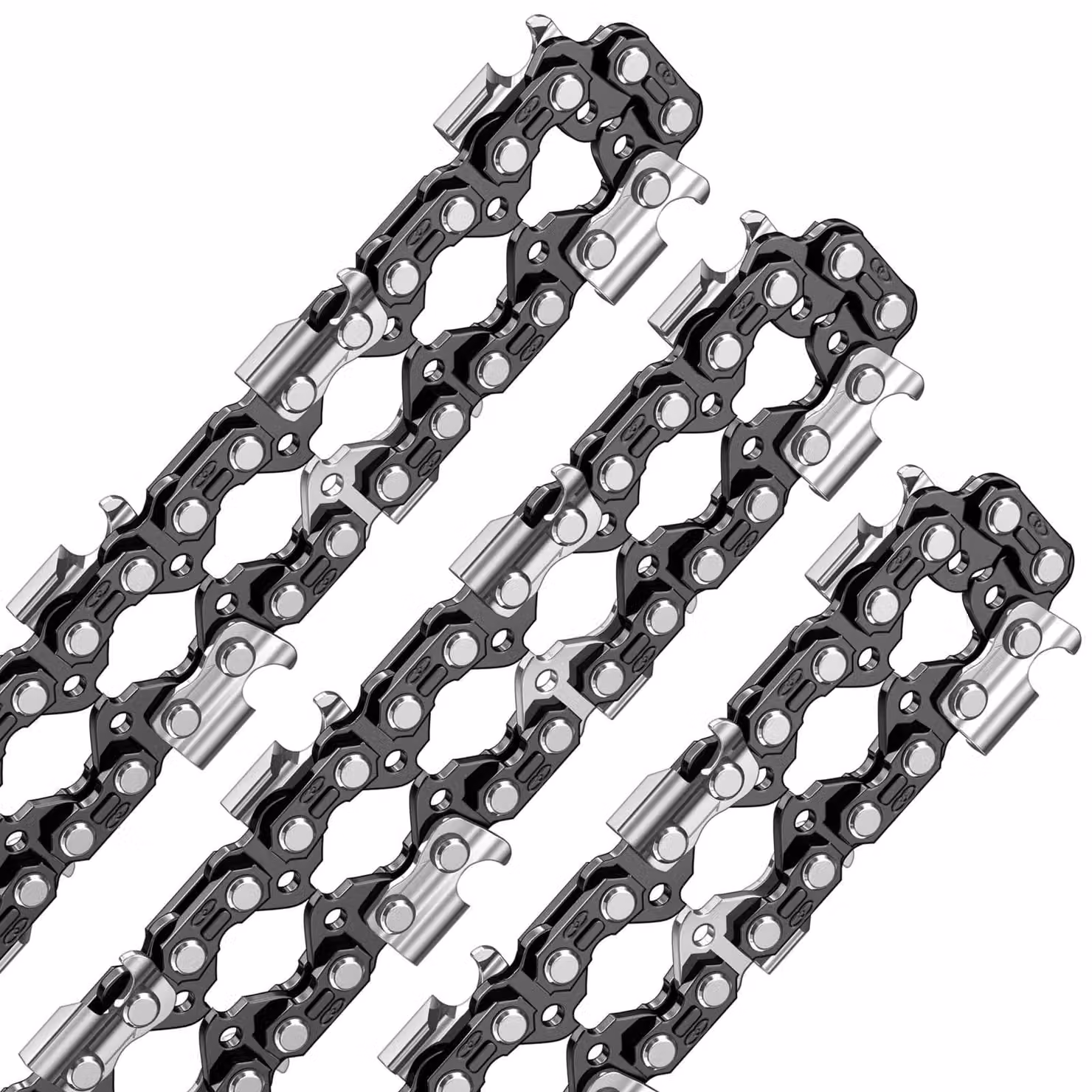 Catena per motosega da 14 pollici - 3 pezzi, 52 maglie di trasmissione, 1,3 mm