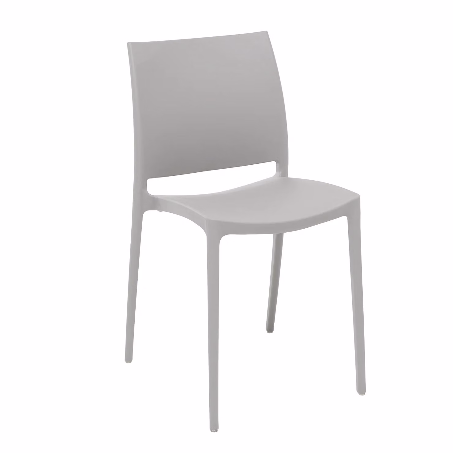 Sedia da giardino Vestiamo Casa Giardino in polipropilene grigio con protezione UV H 78,5 x L 49 x P 38 cm