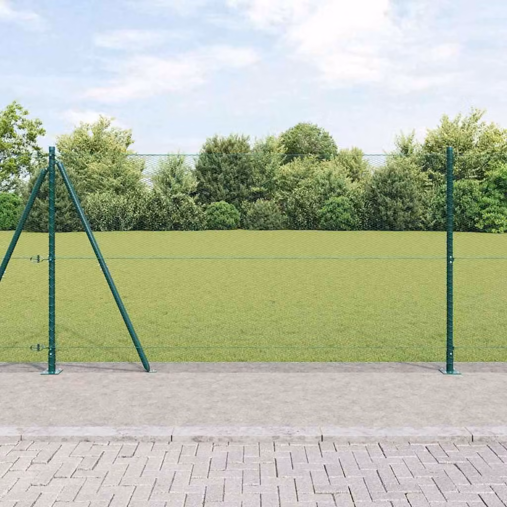 Maison Exclusive - Palo della recinzione Verde 25 x 1,2 m (rete da 13 mm) Acciaio