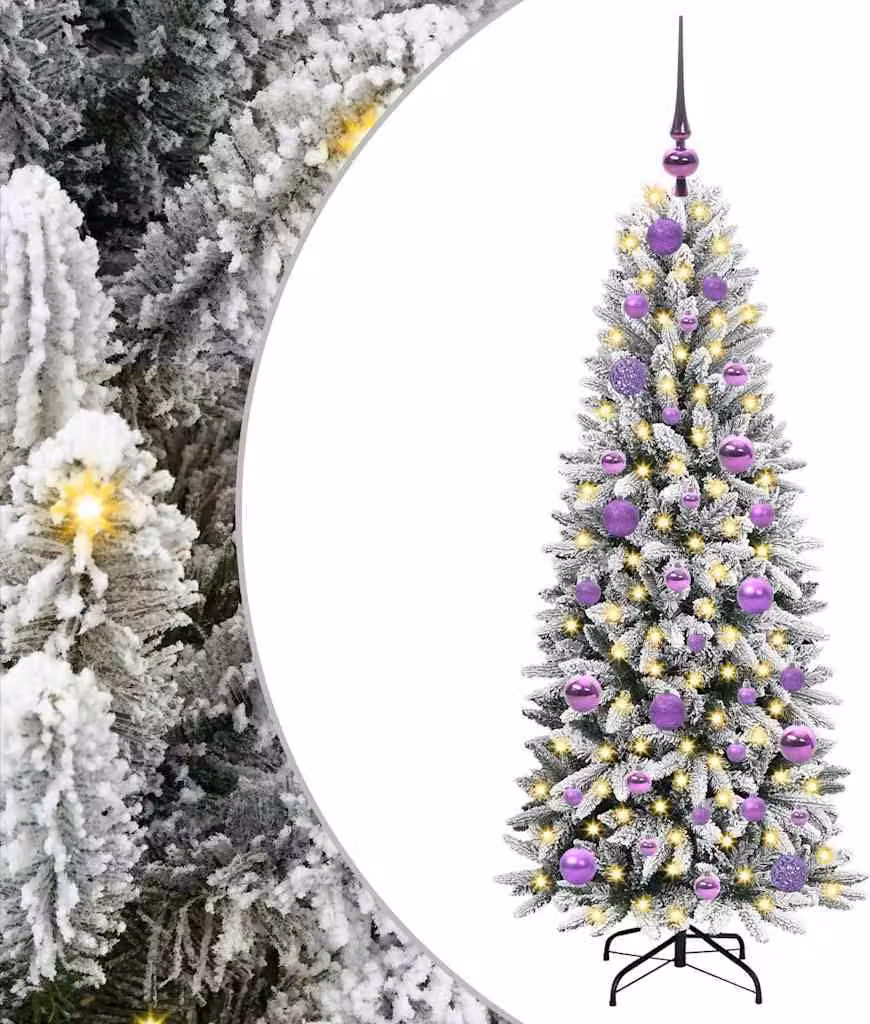 Albero di Natale artificiale con 150 LED Bianco 120 cm