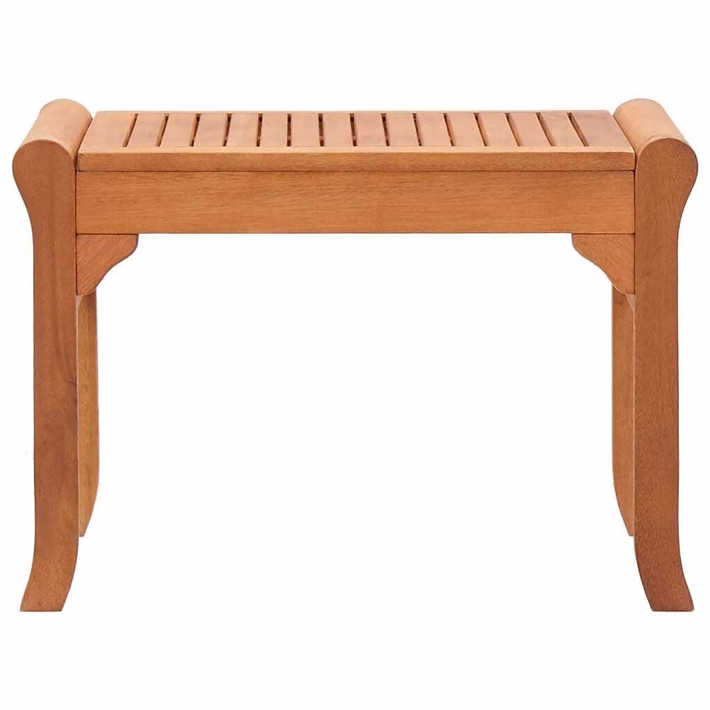 Panchina da giardino 64 cm in legno massiccio di eucalipto