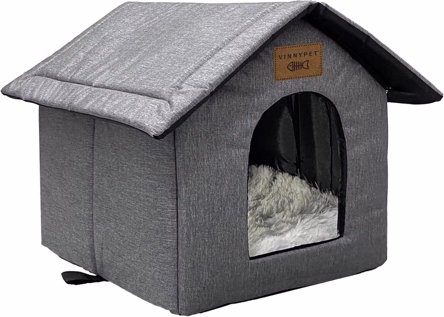 Cuccia per gatti, dimensioni 45 x 40 x 45 cm, impermeabile, con cuscino in peluche, adatta per l'uso esterno
