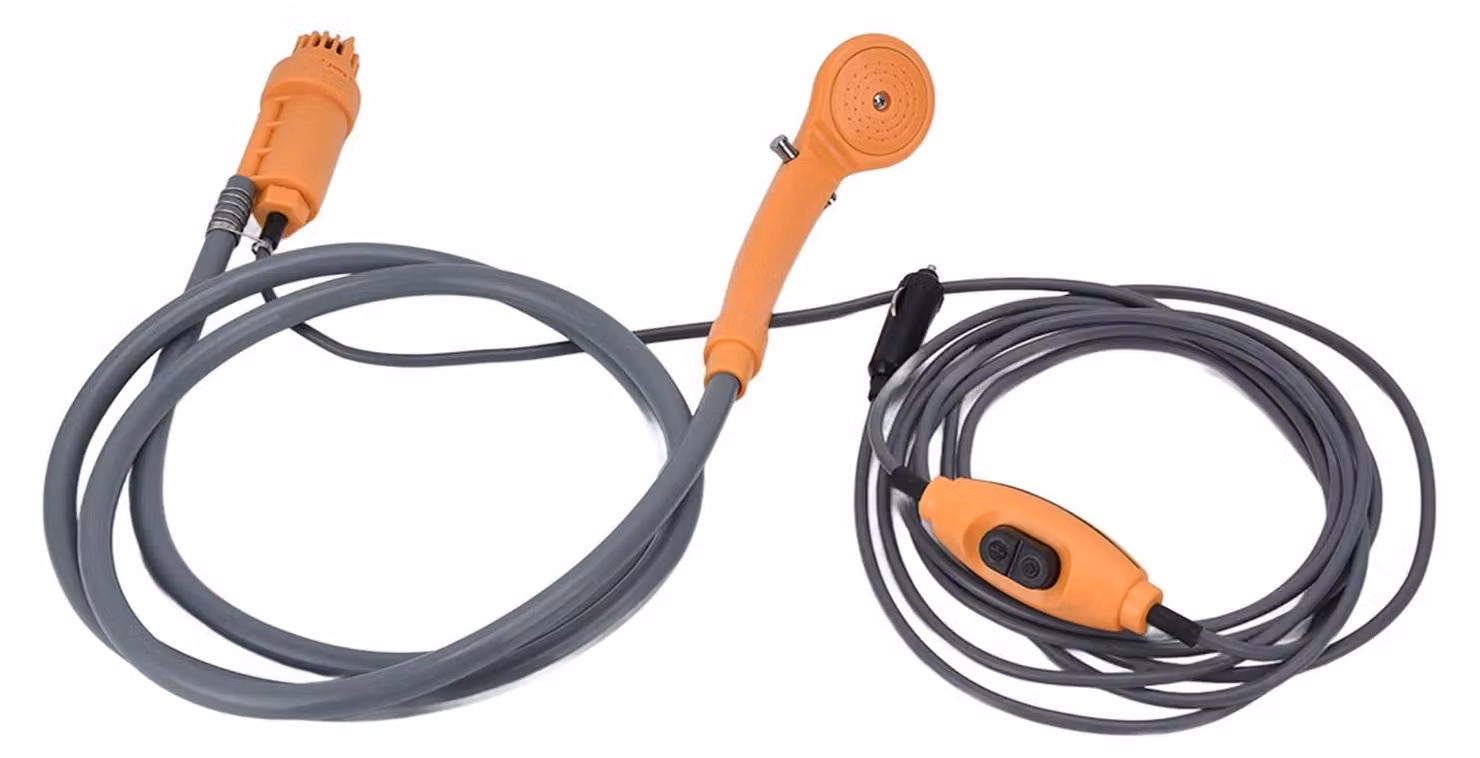 Kit per doccia da campeggio - Doccia portatile a 12V/24V con pressione regolabile - Modello FTVOGUEdxequg3jrp