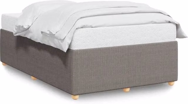 Letto matrimoniale | Letto per adulti | Giroletto senza Materasso Tortora 120x190 cm Tessuto