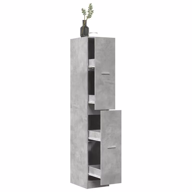Armadietto da Farmacia da Parete vidaXL Grigio, L/P/H: 30 x 41 x 174,5 cm