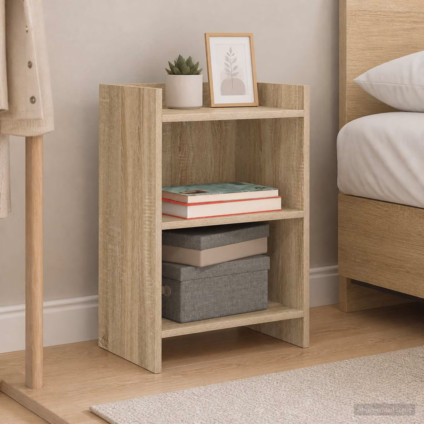 Comodino vidaXL in Rovere Sonoma, Legno MDF, L 40 x P 30 x H 60 cm