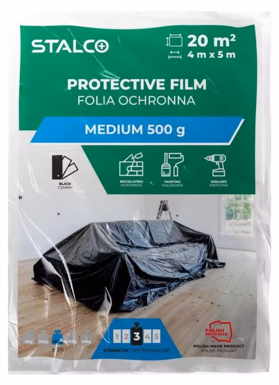 STALCO Pellicola protettiva per vernice SUPER STRONG 4mx5m 500g S-47640