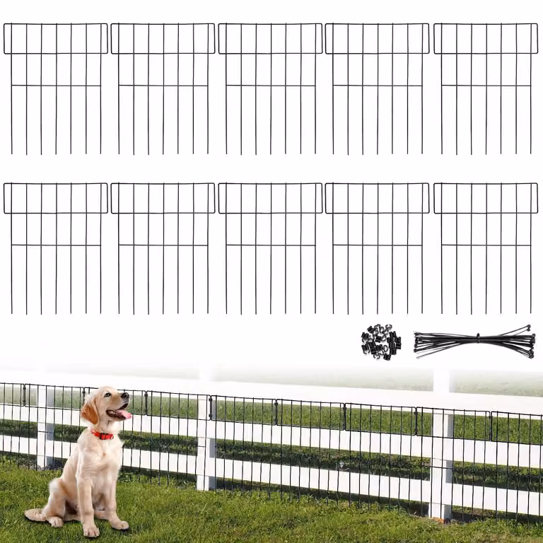 Solidchoice - Set di 10 recinzioni per animali, ideali per giardino e parco