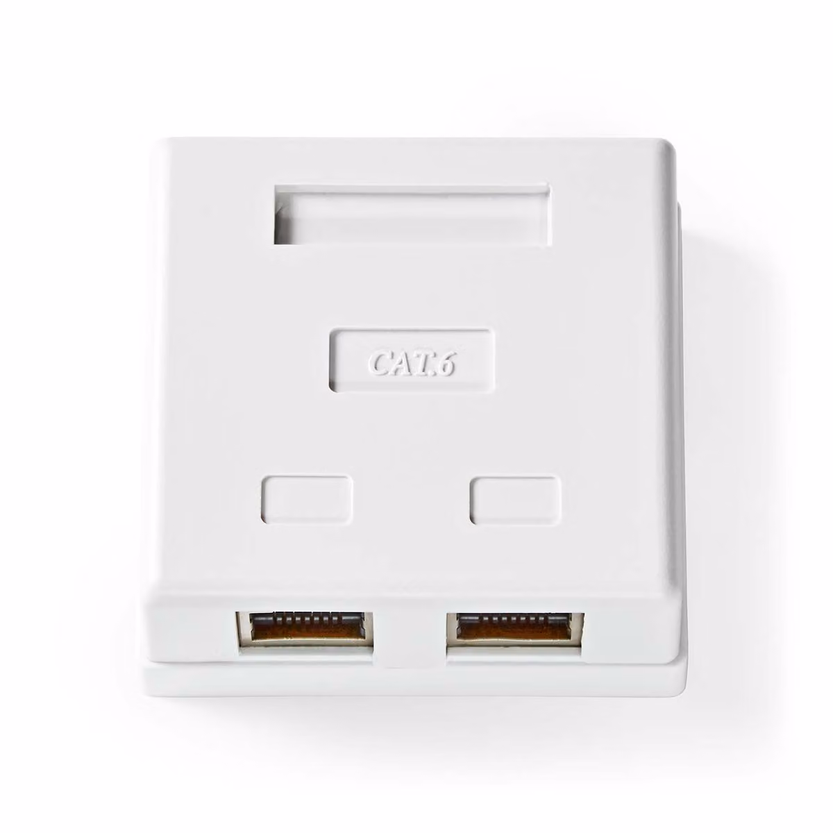 Scatola di rete a muro | Sul muro | 2-Port port(s) | STP CAT6 | Dritta | Femmina | Placcato oro | PVC | Bianco | Scatola