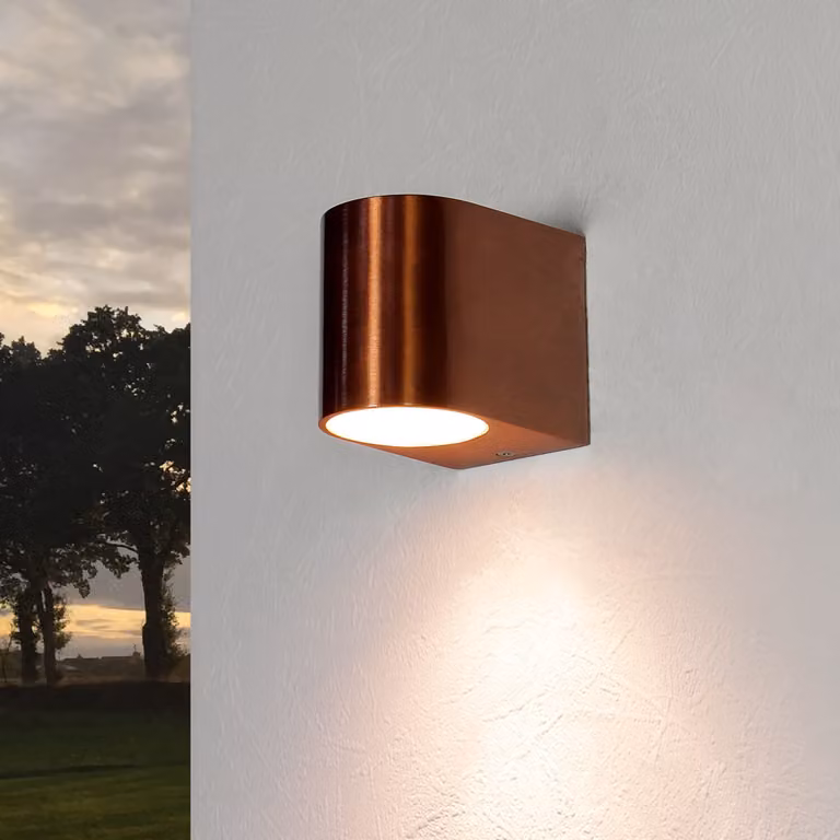 Faretto da parete ALU, altezza 8 cm