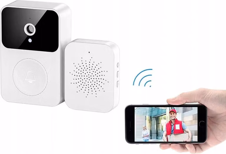 Campanello senza fili videocamera citofono WLAN 2K 3MP IP65 rilevamento