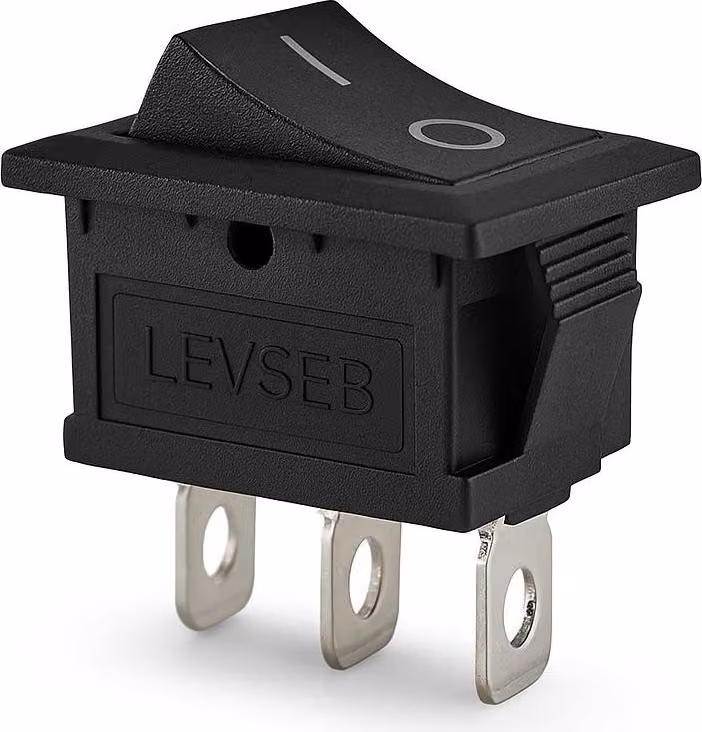 Interruttore a bilanciere 19x13 mm, 3 poli 6 A 250 V CA On/On, commutatore, interruttore per apparecchiature