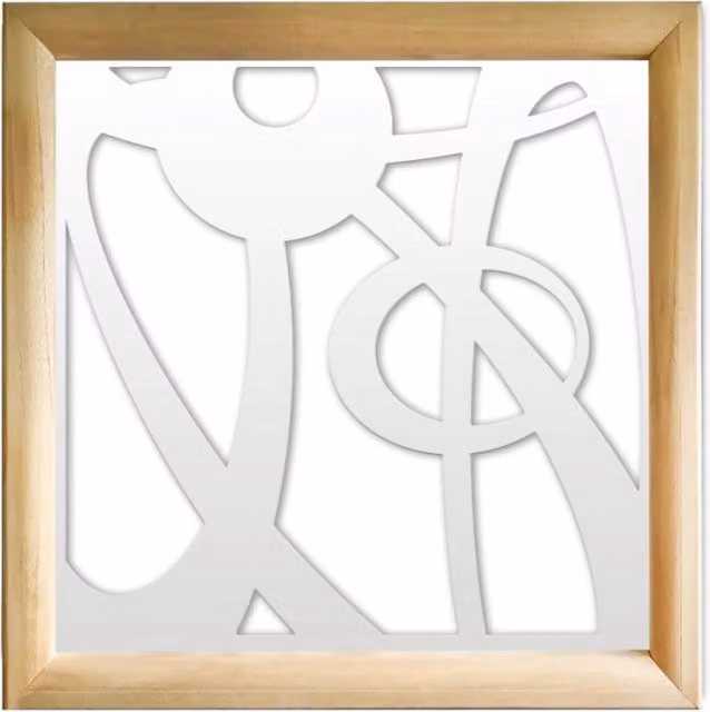 Moduli Decorativi Interstellar Signorbit in Legno e PVC, Colore Bianco, L/P/H: 98 x 98 x 64 cm