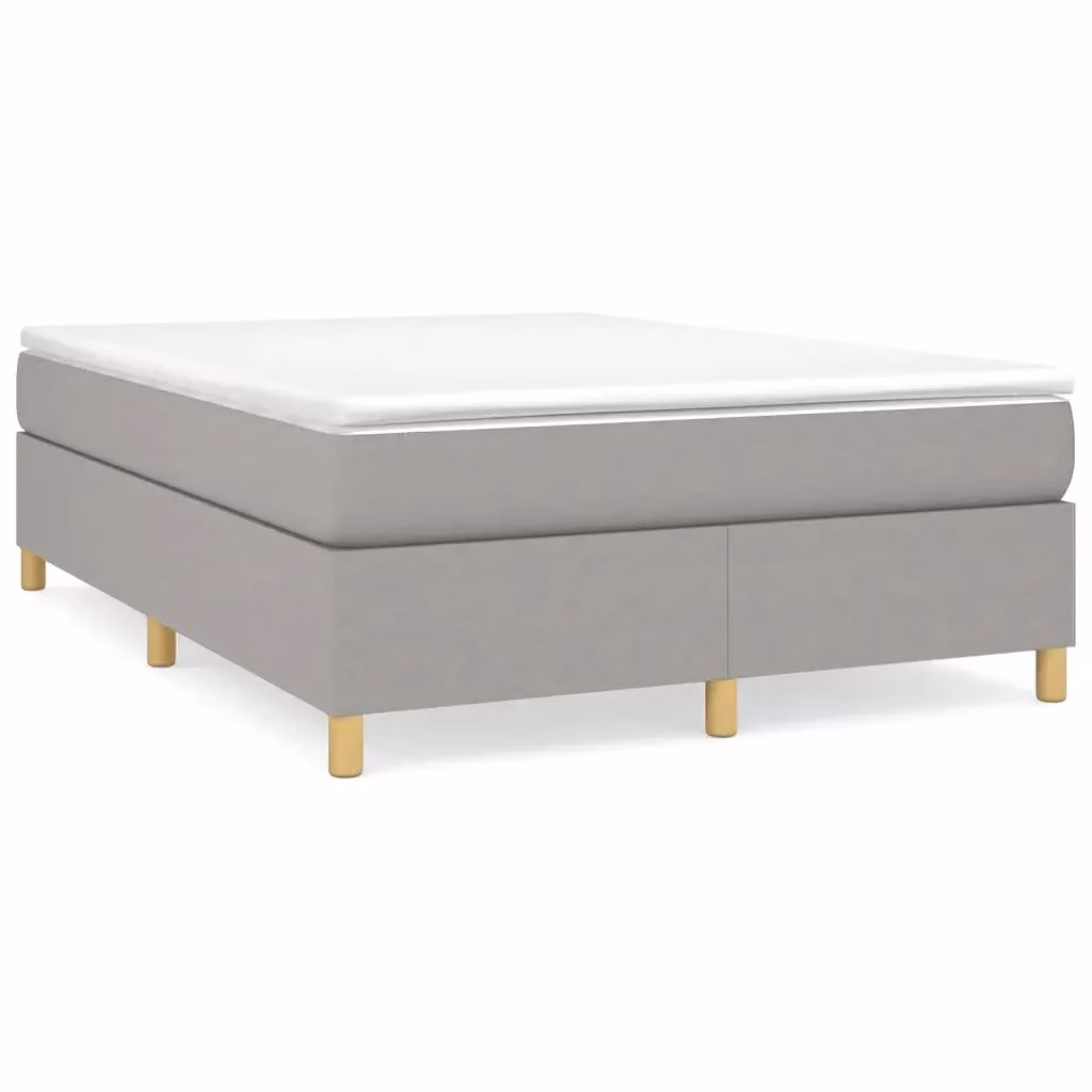 Letto Ibrido con Giroletto a Molle e Materasso vidaXL, Grigio e Bianco, L 140 x P 200 cm – 2
