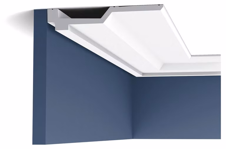 Orac Decor C354 Luxxus profilo decorativo per soffitto modanatura decorativa a stucco modanatura decorativa a cornice modanatura angolare profilo perimetrale | 2 metri