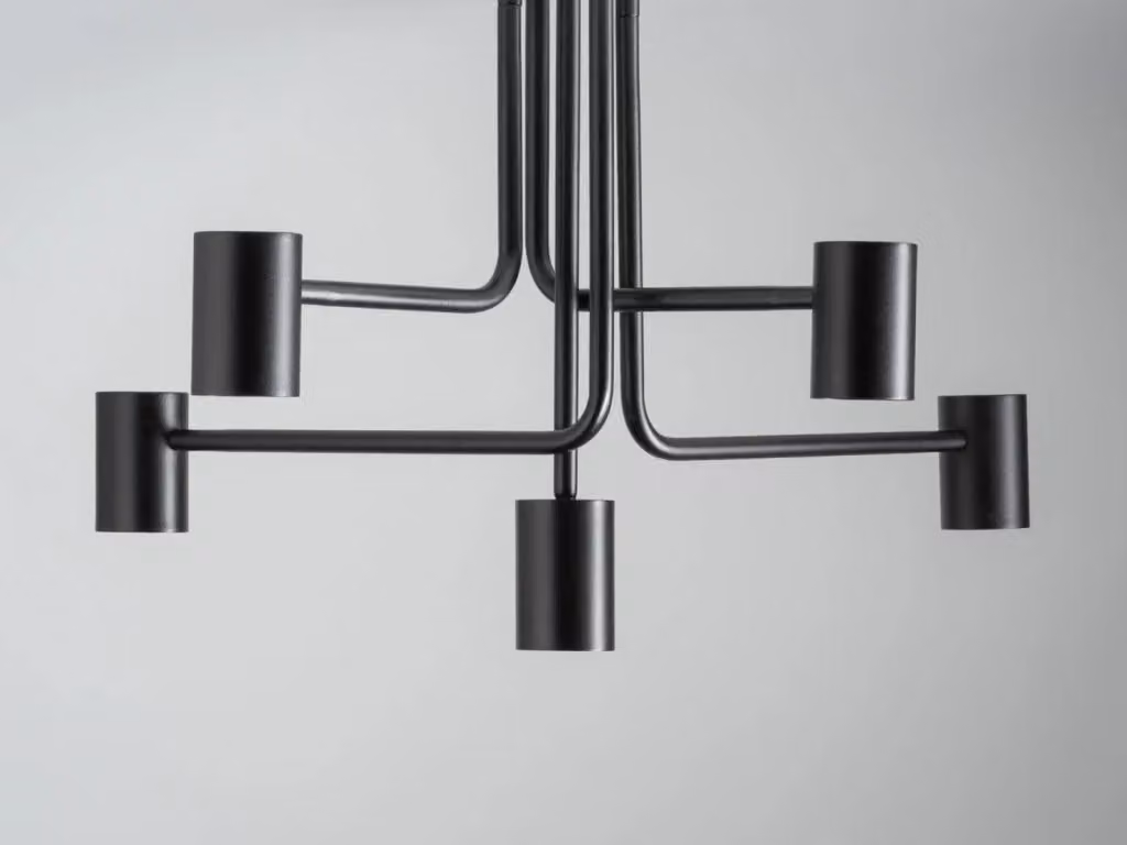 Plafoniera moderna Luis Sigma Lighting colore nero, regolabile e dimmerabile, 5xGU10 – 2