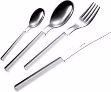 Set di posate You&Me SKY da 24 pezzi in acciaio inox 18/0 bianco e argento YM24SK