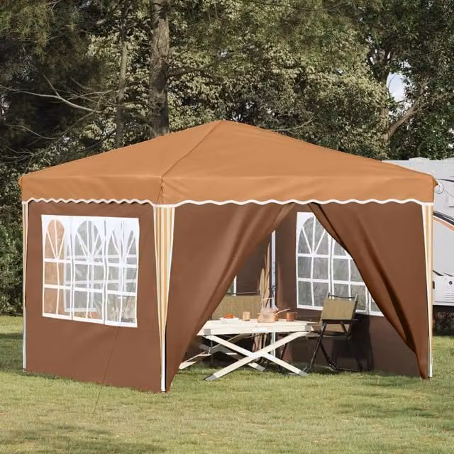 Tenda per feste a pop-up 288 x 288 x 245 cm Beige 42019771