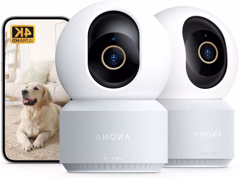 Telecamera di sicurezza 4K HD - Telecamera di sorveglianza - Sistema di videosorveglianza - Telecamera interna - Telecamera Wi-Fi