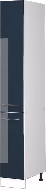 Armadio da farmacia Fame-Line Blu scuro lucido/Bianco 30 cm Vicco