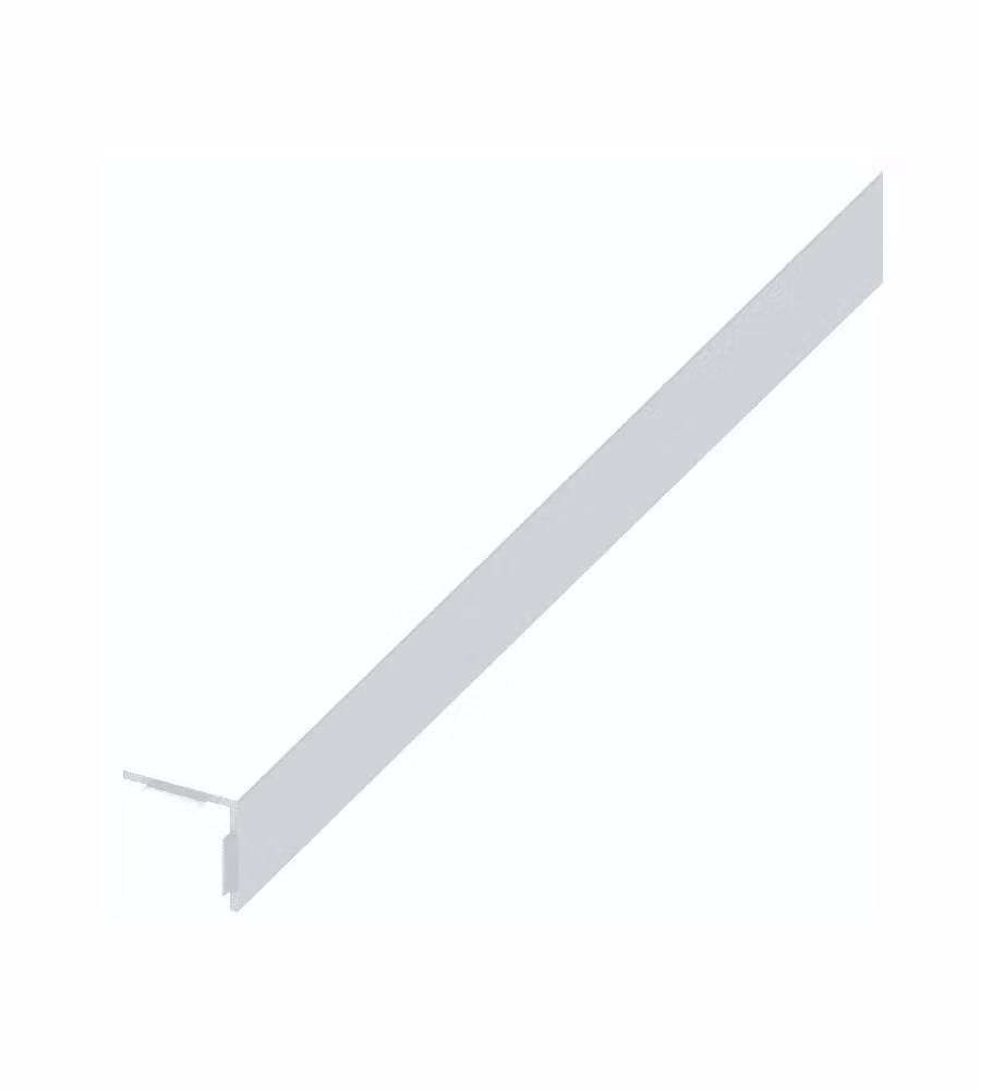 ALFER Angolare 25x25 mm in Alluminio Bianco 2m Autoadesivo Resistente