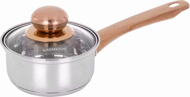 Mini casseruola 12 cm acciaio inox 1 manico Meravigliosa con coperchio