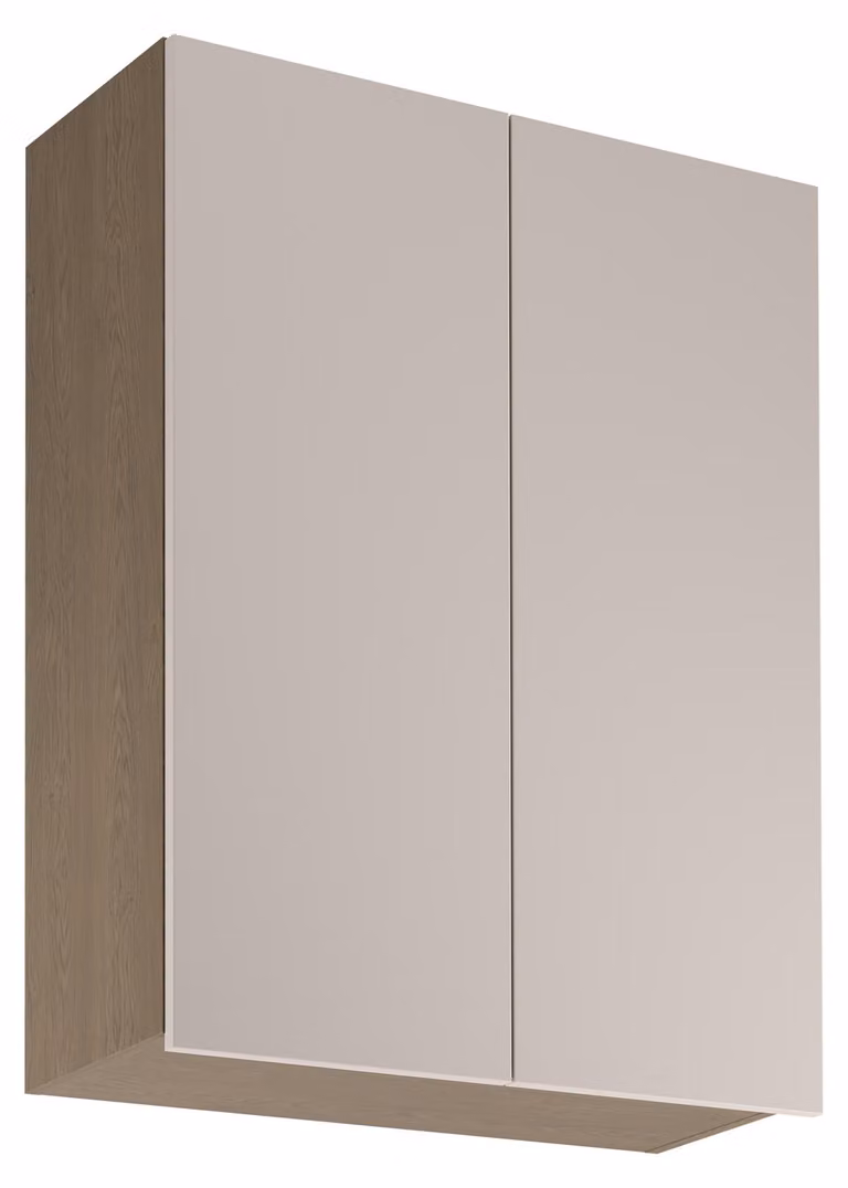 Pensile alto da cucina SALERNO - larghezza 80 cm, blu tempesta / beige