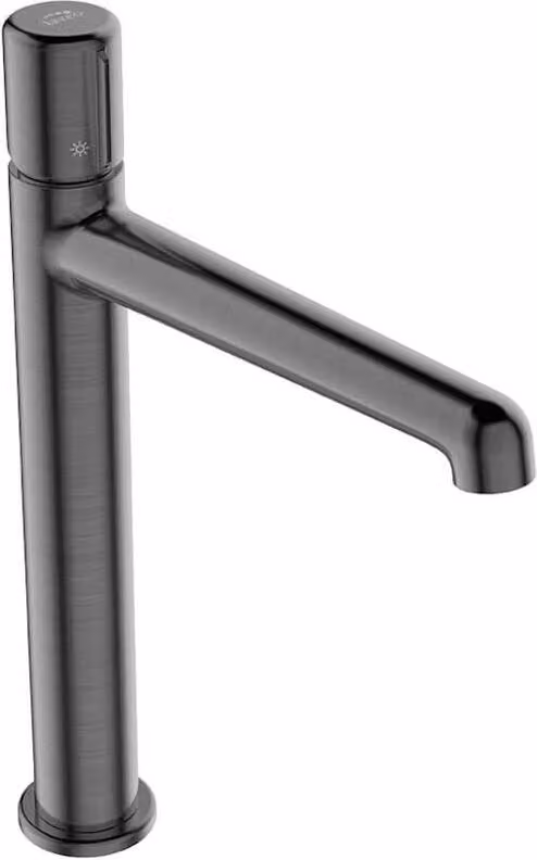 Rubinetto da lavabo design con montante in grafite
