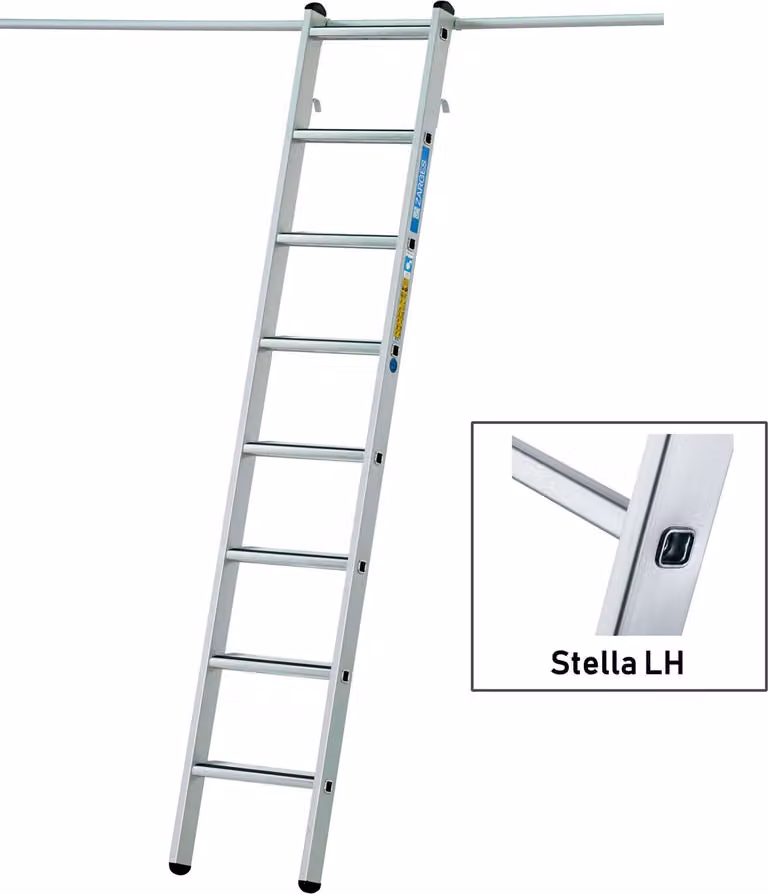 Scala a pioli da appendere a scaffale Stella LH di Zarges con 10 pioli