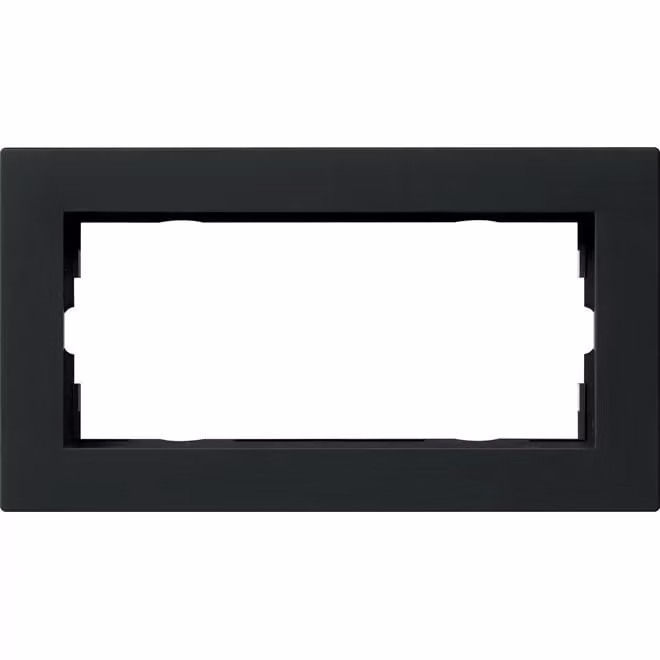 Cornice di copertura Gira a 2 moduli, nera 1002095