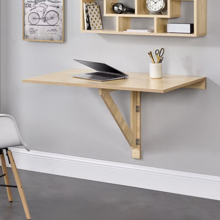 [it.casa]® Scrivania pieghevole 100x60x58cm Tavolo da parete Tavolo da parete pieghevole