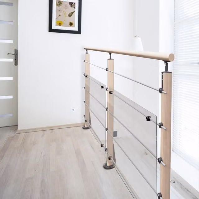 Modulo parapetto BURGER Hesta in legno di faggio, L/P/H: 103.5 x 12 x 200 cm