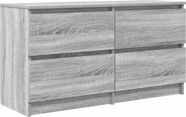 Mobile TV moderno DESIGN IN in legno multistrato grigio, L 100 cm x P 35 cm x H 54 cm