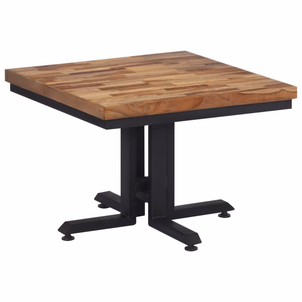 vidaXL Tavolino 55x55x40 cm Legno massiccio riciclato teak
