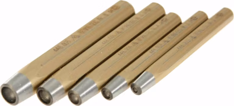 Set attrezzi per chiodi listelli pedana 5 parti misure 2-6 mm