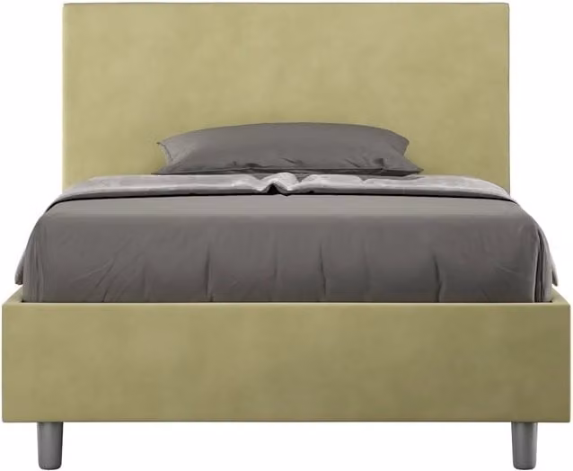 Letto 1 Piazza e Mezzo 120x200 cm Senza Rete Adele Tè Verde