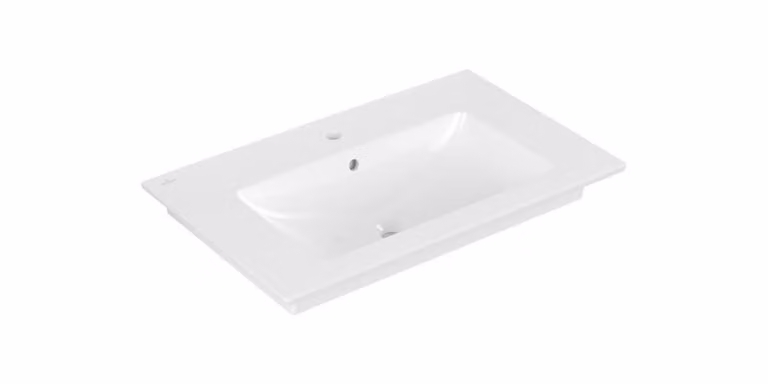 Villeroy & Boch Venticello lavabo armoire, 1 trou pour robinet, avec trop-plein, 800x500mm, 41048LR1, 41048LR1