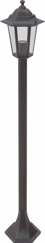 Lampioni da Giardino 6pz E27 110 cm Alluminio Bronzo