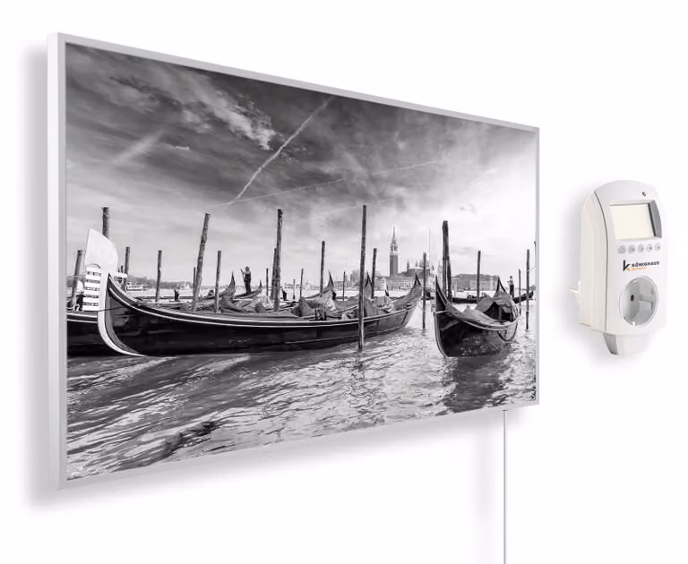 Riscaldatore a infrarossi Panorama 1200 W - Vista su Venezia con termostato
