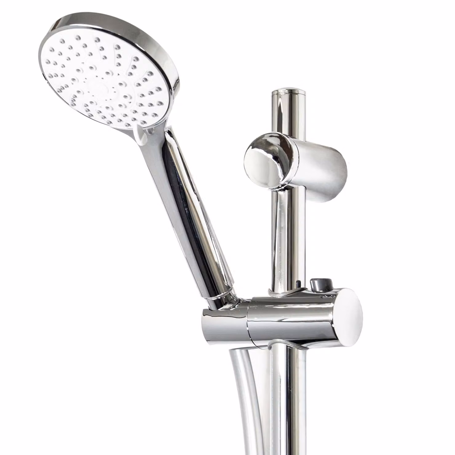 Set doccia tecuro ew-100 - con doccetta a 5 funzioni, flessibile da 100 cm, barra a muro da 70 cm
