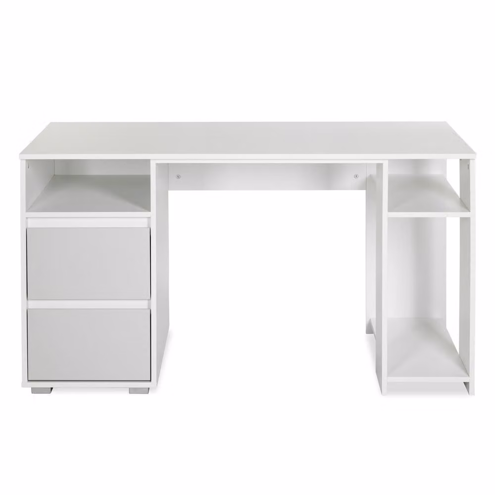 Scrivania per bambini AGIRA – bianco / grigio