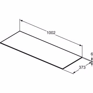 Consolle Ideal Standard Conca in Vetroceramica, dimensioni 100 x 37,3 cm