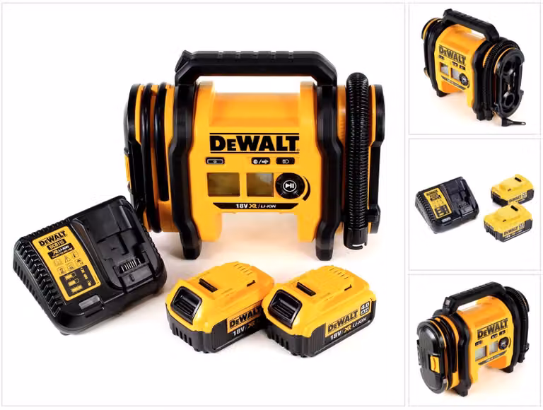 DeWalt DCC 018 M2 Compressore a batteria 11 Bar 18V + 2x Batterie DCB 182 4,0 Ah + Caricabatterie DCB 115