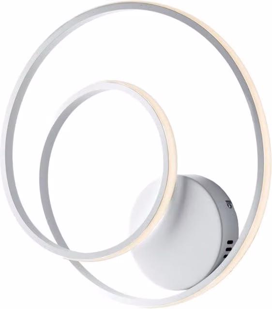Applique Moderna Malena Belight con Led Integrato in Metallo e Alluminio Bianco e Cromo